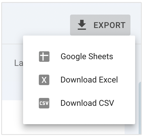 Export GSC data